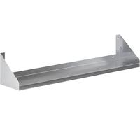 NSF Certified Commercial Stainless Steel Wall Shelf with Raised Side Guards, 30"L x 12"D Heavy Duty Storage Rack for Kitchen Organization, Restaurant, Garage, and Laundry Room(60" Long x 12" Deep)