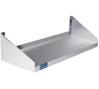 NSF Certified Commercial Stainless Steel Wall Shelf with Raised Side Guards, 30"L x 12"D Heavy Duty Storage Rack for Kitchen Organization, Restaurant, Garage, and Laundry Room(30" Long x 12" Deep)