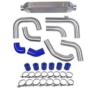 NSGMXT Kit de intercooler Kit FMIC del enfriador de aire del soporte delantero de aluminio compatible con Le-on Bo-ra Go-lf MK4 A3 8L 1J2 1J6 1.9TDI 1998-2005