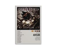 nshdahns Asylum by Disturbed - Póster de pared vintage para decoración de habitación, póster estético para dormitorio, 30 x 45 cm, estilo sin marco