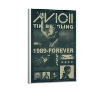 nshdahns Avicii - Póster de pared de estilo vintage, decoración de habitación, póster estético para dormitorio, 20 x 30 cm, estilo marco