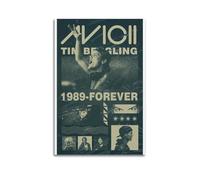 nshdahns Avicii - Póster de pared de estilo vintage, decoración de habitación, póster estético para dormitorio, 30 x 45 cm, estilo sin marco