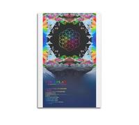 nshdahns Coldplay - Póster de pared con texto en inglés "A Head Full of Dreams" de Coldplay para decoración de habitación, póster estético para dormitorio, 20 x 30 cm, estilo sin marco