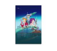 nshdahns Futurama - Póster de pared vintage para decoración de habitación, póster estético para dormitorio, 30 x 45 cm, estilo sin marco