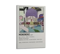 nshdahns MONONOKE - Póster de pared vintage para decoración de habitación, póster estético para dormitorio, 30 x 45 cm, estilo marco