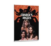 nshdahns Póster de ángeles de Charlie para pared, estilo vintage, decoración de habitación, póster estético para dormitorio, 30 x 45 cm, estilo marco