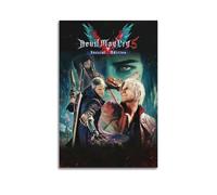 nshdahns Póster de Devil May Cry para pared, diseño vintage, decoración de habitación, póster estético para dormitorio, 30 x 45 cm, estilo sin marco