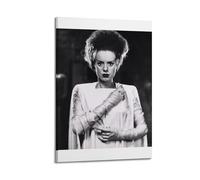 nshdahns Póster de la novia de Frankenstein, arte vintage, decoración de habitación, póster estético para dormitorio, 20 x 30 cm, estilo marco