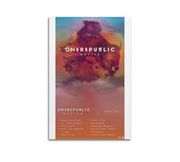 nshdahns Póster de Native by OneRepublic para pared, diseño vintage, decoración de habitación, póster estético para dormitorio, 30 x 45 cm, estilo sin marco