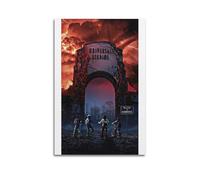 nshdahns Póster de Stranger Things para pared, diseño vintage, decoración de habitación, póster estético para dormitorio, 50 x 75 cm, estilo sin marco