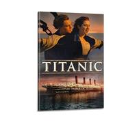 nshdahns Póster de Titanic para pared, diseño vintage, decoración de habitación, póster estético para dormitorio, 30 x 45 cm, estilo marco