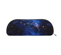 NSHSNKWB Bolsa de almacenamiento semicircular de cuero de la noche galaxia bolsa de almacenamiento bolsa de maquillaje monedero bolsa de almacenamiento