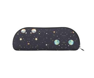 NSHSNKWB Galaxy.. Bolsa de almacenamiento semicircular de piel, estuche para lápices, bolsa de maquillaje, monedero, bolsa de almacenamiento