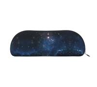 NSHSNKWB Galaxy Space. Bolsa de almacenamiento semicircular de cuero estuche estuche de maquillaje estuche de almacenamiento de monedas