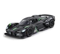 NSJGCQREL Fundición a presión 1/32 para Aston Martin Valkyrie Escala Modelos Coches De Aleación Modelos De Vehículos Realistas Colección Adornos Recuerdos Recuerdo(Black)