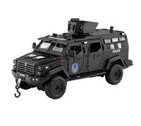 NSJGCQREL Fundición a presión 1:32 para El Vehículo Blindado Sword Toothed Tiger Coche Policía, Modelos Coches Aleación Adornos Exhibición Coleccionables Recuerdo(Black)