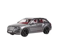 NSJGCQREL Fundición a presión 1:64 para Bentley Bentayga SUV Escala Modelos De Coches De Aleación Vehículo De Simulación Modelo Adornos Colección Recuerdos Recuerdo(Silver)