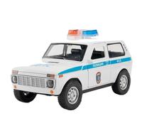 NSJGCQREL Fundición a presión Réplica En Miniatura Coche Policía Aleación para Lada NiVa A Escala 1/18 Modelo Vehículo De Simulación Decoración Colección Recuerdo(White)