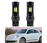 NSLUMO 2 bombillas LED Canbus DRL 7443 W21/5W T20 Daytime Running Light para 2012-2019 Bettle Xenon Blanco LED DRL Bombillas