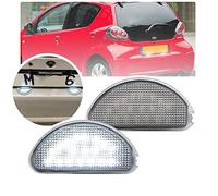 NSLUMO 2 luces LED de matrícula compatibles con Toyota Aygo 2005-2014 MK I (AB10) OEM: 81270-0H010 Canbus Aygo llevó las lámparas de la etiqueta de la cola