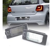 NSLUMO - 2 luces LED para matrícula, color blanco, sin error, para Sko/da Fabia MK3 NJ Kodiaq Octavia 5E Rapid NH Superb MK2 MK3 Yeti 5L LCI, lámparas de etiquetas LED
