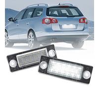 NSLUMO 2 unids Led matrícula luz Canbus para Vo/lks Golf MK5 J etta T ouran P assat B5.5 B6 Caddy Transporter Sk/oda Superb MK1 3U B5 Lámparas de etiqueta trasera