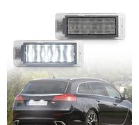 NSLUMO 2X Luces de matrícula LED Lámparas de matrícula aptas para Opel Insignia A Sports Tourer Mokka Ampera-e Luces de matrícula LED Lámpara de estacionamiento de automóvil