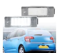 NSLUMO 2X luz led matricula luces matricula para Citroen C2 C3 C4 C5 C6 Berlingo JUMPY DS3 Luces LED matrícula Lámpara de estacionamiento