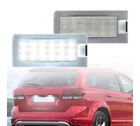 NSLUMO 2X luz led matricula luces matricula para Fiat Freemont 2011-2016 para Dod.ge Journey 2008-2010 Luces LED matrícula Lámpara de estacionamiento