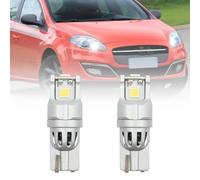 NSLUMO Bombillas de luz de estacionamiento LED para Fiat BRAVO Mk1 Mk2 PAR DE LUCES DE POSICIÓN T10 W5W 3 LED 6000K Sin error T10 Bombilla de lámpara LED de liquidación
