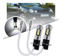 NSLUMO Bombillas LED antiniebla H3 para Polo 9N Mk4 P'assat B5.5 2002-2005 Transporter T4 1990-2004 Fox 2005-2012 H3 2x xenón blanco Canbus LED H3 luz antiniebla H3 bombilla