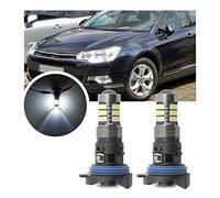 NSLUMO Bombillas LED DRL de circulación diurna para Citr.oen C5 MK2 2008 2009 2010 2011-2017 HP24W P24W G4 2 piezas xenón blanco Canbus LED DLR bombillas de lámpara de ciudad