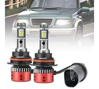 NSLUMO HB1 9004 Bombillas LED para faros delanteros para Suzuki Vitara 1988-1998 Swift 1989-1995 Low Beam 6500K Kit de conversión de faros LED blancos HB1 9004 Reemplazo halógeno