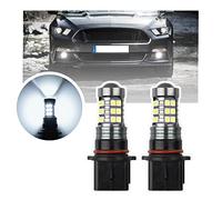NSLUMO Led bombillas DRL diurna Correr luz de estacionamiento para Fo/rd Mustang 2015 2016 2017 P13W 12277 SH23W 2 unids xenón blanco Canbus LED DLR ciudad bombillas