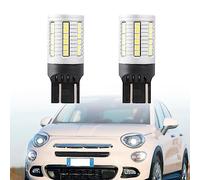 NSLUMO LED Drl bombillas de luz de circulación diurna para FIAT 500X Typ334 2018-2023 par de luces DRL 45 LED T20 CANBUS 6000K sin ERROR W21W luz Led de estacionamiento