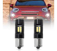 NSLUMO Led DRL Luces de estacionamiento de circulación diurna Bombillas para Fiat 500X typ334 2014-2017 2 piezas Ba15s P21W Blanco de xenón Ba15s Luces diurnas LED DLRs Ciudad Bombillas Faros