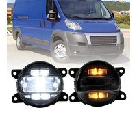 NSLUMO LED Lámpara antiniebla DRL Luz de circulación diurna para Fiat Ducato Peugeot Boxer Citroen Jumpy 02-2006 Reflectores de luz antiniebla del parachoques delantero Luces de señal de giro DLR 2x
