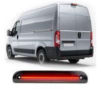 NSLUMO Lente ahumada LED roja Tercera luz de freno de parada para Fiat Ducato III, Jumper II, Peugeot Boxer II Lámpara de freno de montaje alto central trasera Tercera luz de freno adicional