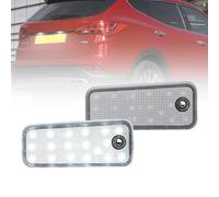 NSLUMO Luz de matrícula LED para Hyundai Santa Fe DM Grand Santa Fe NC Azera Grandeur para Kia Carens 2013-2018, 2x lámparas de registro de etiqueta Led