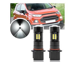 NSLUMO P13W bombillas LED DRL para F/ord Ecosport MK1 2013-2017 P13W 12277 | SH23W PG18.5d-1 6000K blanco xenón 21-SMD 3030 proyector CANbus luz diurna luces de posición plug-and-play 2PCS