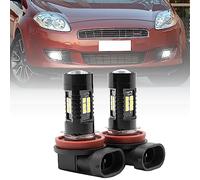 NSLUMO Par de faros antiniebla H8 LED CANBUS para Fiat Bravo 198 2007-2016 sin ERROR 2x xenón blanco H8 H11 bombilla LED antiniebla luz de conducción