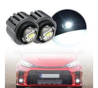 NSLUMO PAREJA DE LUCES ANTINIEBLA LED CANBUS para Toyo.ta GR Yaris Corolla E210 Prius Yaris IV XP210 2019+ SIN ERROR Blanco de xenón Bombilla LED Lámpara antiniebla Luz de conducción