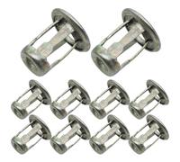 NSNGPAFACZ 10 abrazaderas de base tornillo metal for coche, tuerca maletero delantera y trasera, soporte clips instalación compatible for VW Santana universal Sujetadores y clips para automóviles