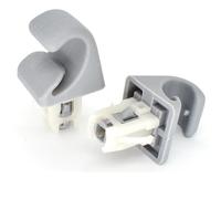 NSNGPAFACZ 2 piezas de soporte gancho for visera coche gris compatible for Toyota Camry Corolla Highlander RAV4 Prius Solara reemplazo automático Sujetadores y clips para automóviles