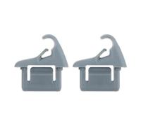 NSNGPAFACZ 2 uds izquierda derecha parasol for coche gancho Clip soporte suspensión MR654343 Compatible for Mitsubishi ASX Outlander Lancer EVO 10 Sujetadores y clips para automóviles