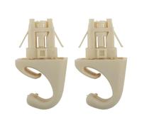 NSNGPAFACZ 2 uds parasol Clip gancho soporte de sujeción Compatible for Toyota Corolla Camry Highlander Prius RAV4 Solara Sujetadores y clips para automóviles(Beige)