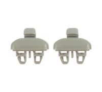 NSNGPAFACZ 2 uds parasol interior de coche Clip gancho suspensión retenedor cubierta Compatible for Audi TT A6 Allroad Quattro AVANT S6 gris/Beige Sujetadores y clips para automóviles(Beige)