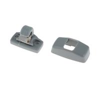 NSNGPAFACZ 2 uds. Soporte de Clips gancho for visera frontal gris Compatible for Skoda Fabia Octavia Superb número pieza repuesto 3B0857561B Sujetadores y clips para automóviles