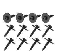 NSNGPAFACZ 20 piezas A15100800ux0092 M4*18 Tornillos de metal negros for carrocería, guardabarros, parachoques y capó, clips retención Sujetadores y clips para automóviles