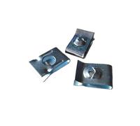 NSNGPAFACZ 20 piezas de sujetadores universales de velocidad for coche, tuercas en U, tornillos autorroscantes, clip de aguja for paneles de moldura interior de vehículos motorizados. Sujetadores y cl